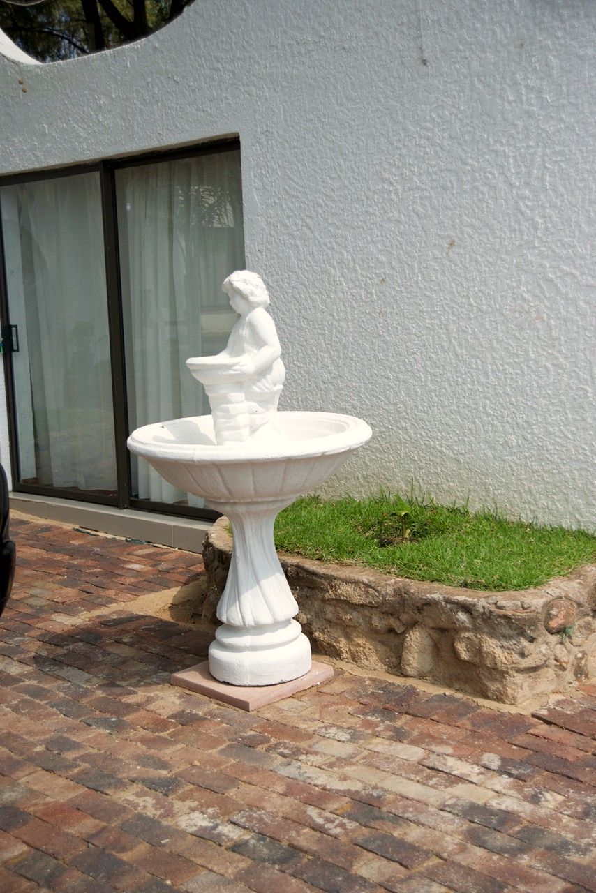 The garden fountain